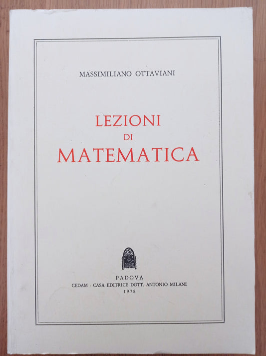 Lezioni di matematica - copertina