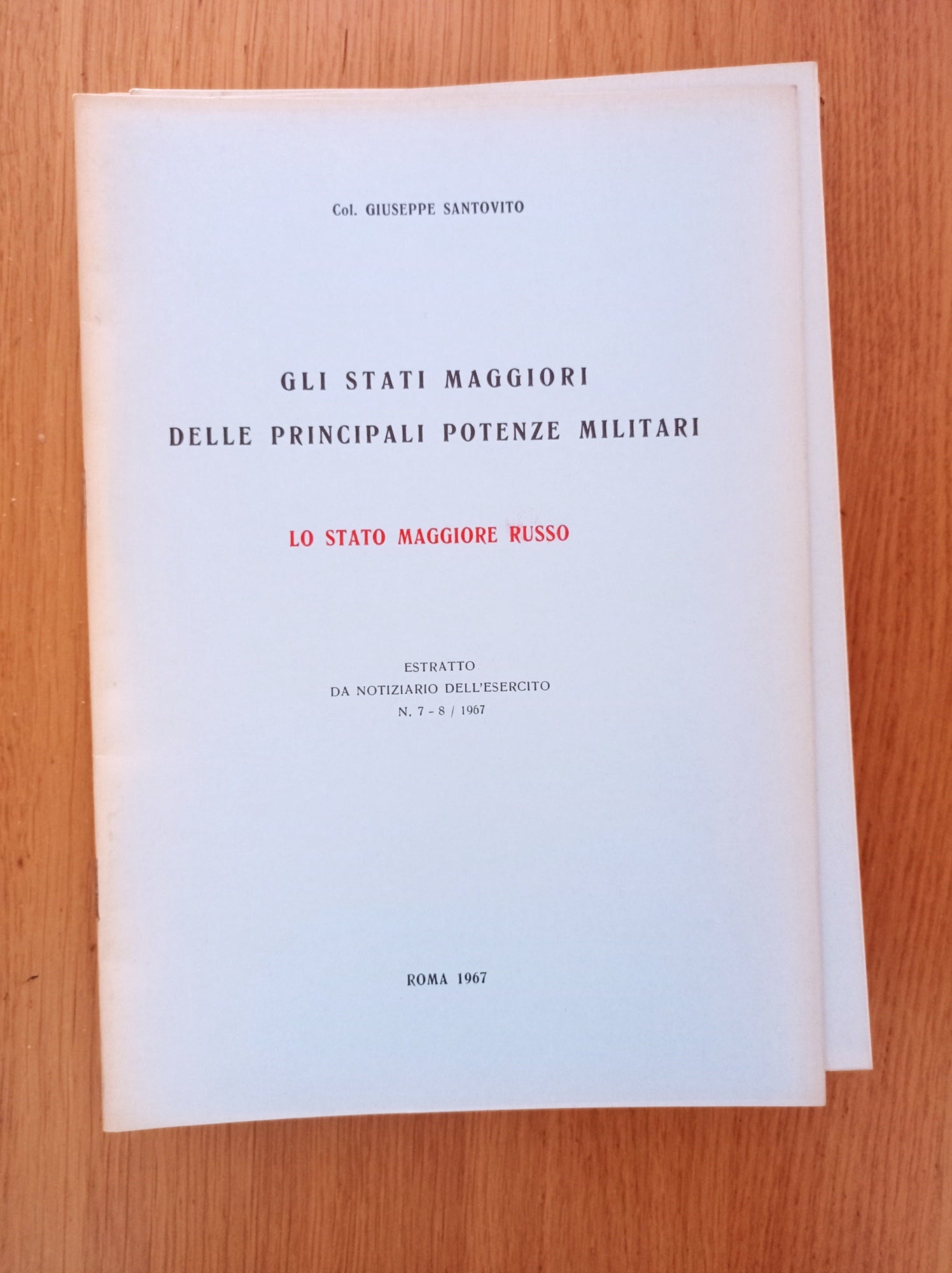 Gli Stati maggiori delle principali potenze militari: Lo Stato maggiore russo - copertina