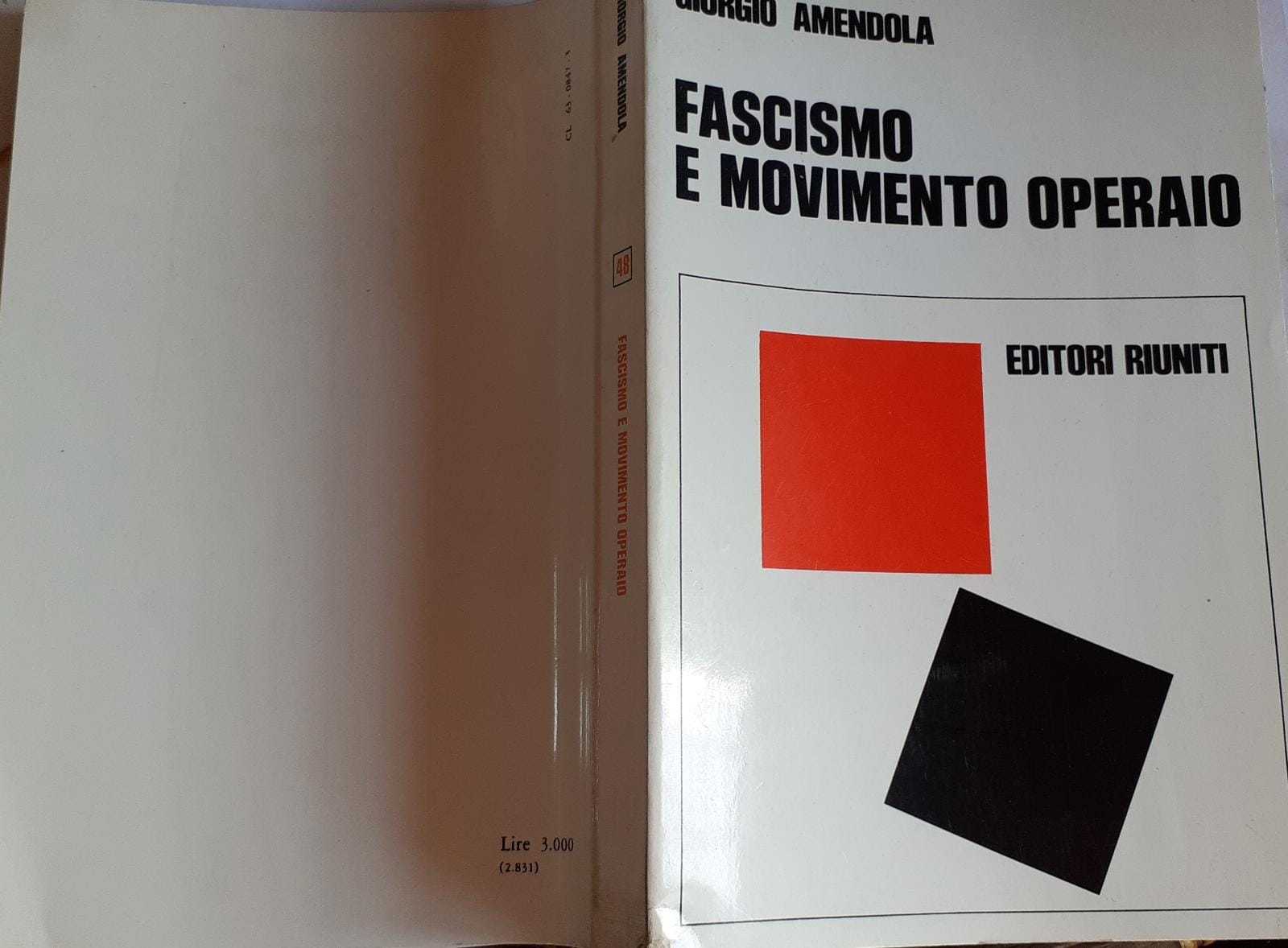 Fascismo e movimento operaio - copertina