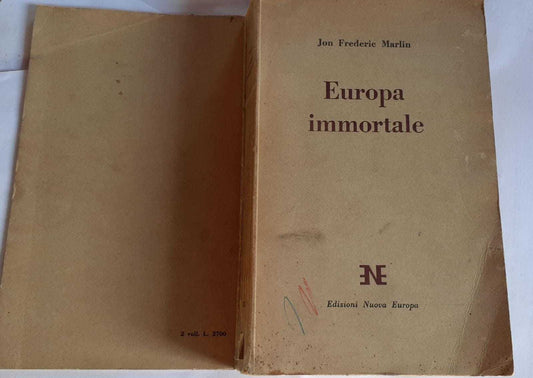Europa immortale. Volume secondo - copertina