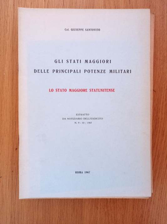Gli Stati Maggiori delle principali potenze militari: Lo Stato Maggiore Statunitense - copertina