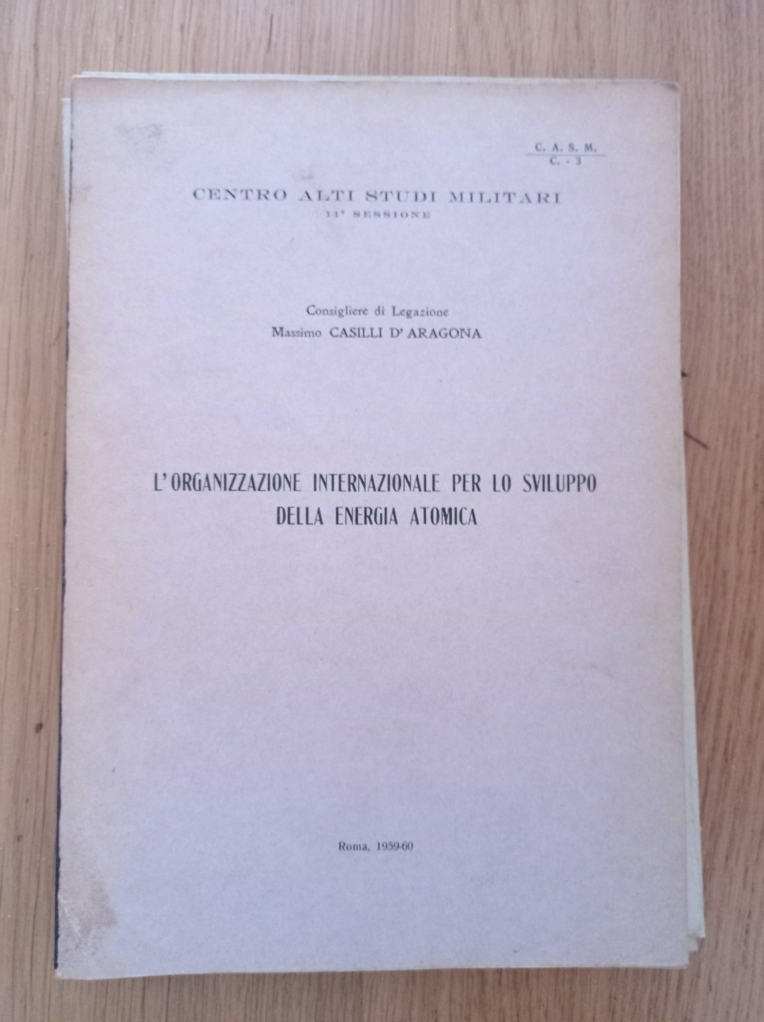 L' organizzazione internazionale per lo sviluppo della energia atomica - copertina