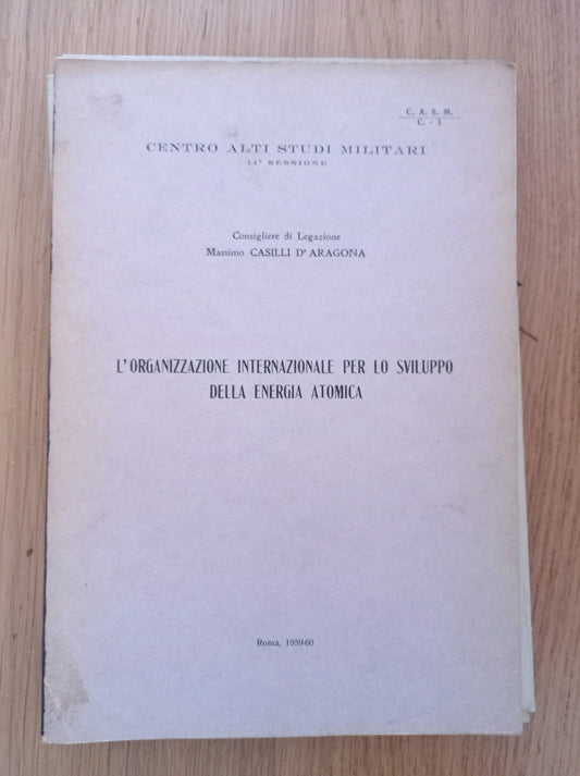 L' organizzazione internazionale per lo sviluppo della energia atomica - copertina