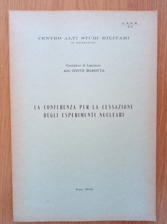 La conferenza per la cessazione degli esperimenti nucleari - copertina