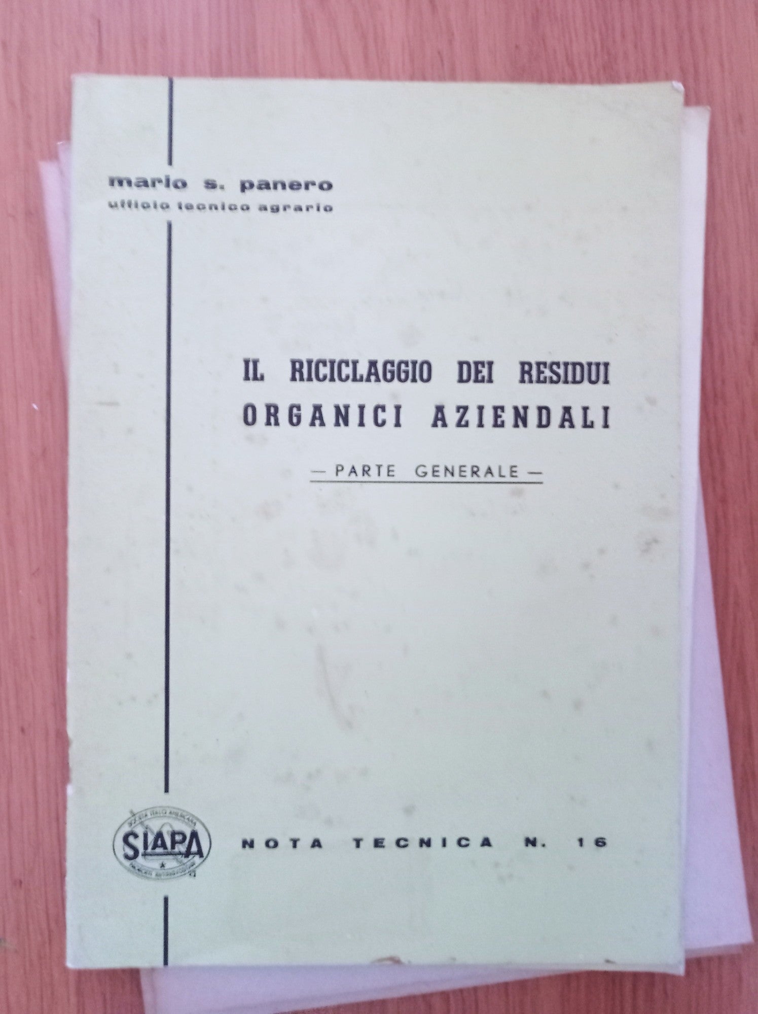 Il riciclaggio dei residui organici aziendali - copertina