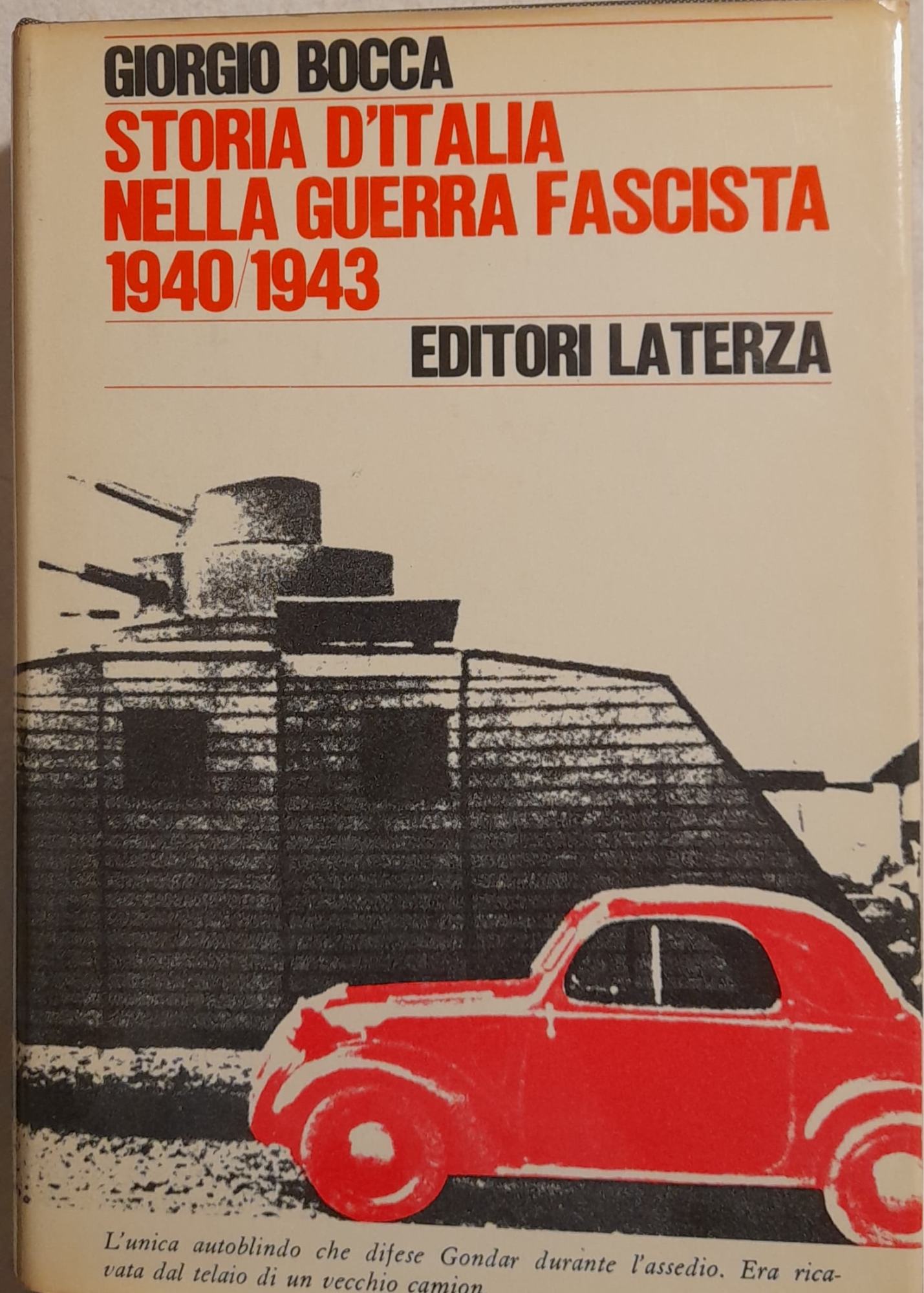 Storia d'Italia nella guerra fascista 1940/1943 - copertina