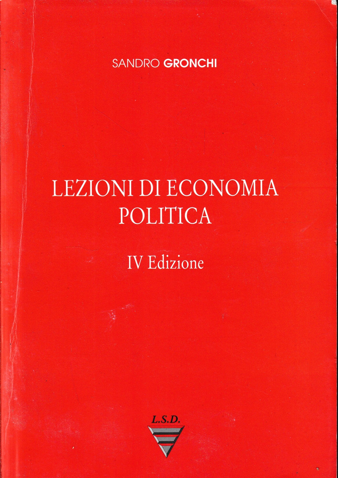 Lezioni di economia politica - copertina