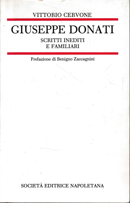 Giuseppe Donati. Scritti inediti e familiari. - copertina