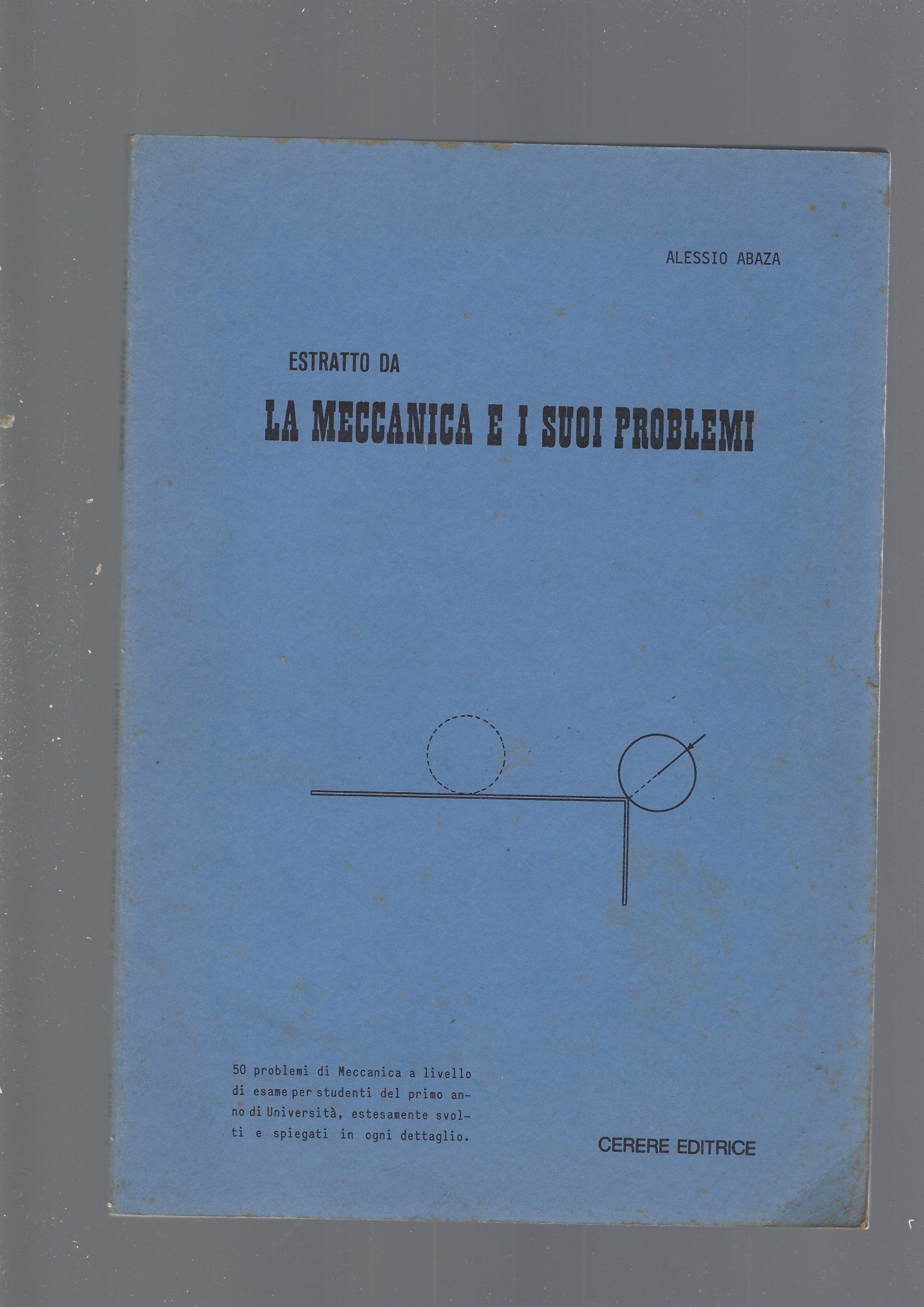 ESTRATTO DA LA MECCANICA E I SUOI PROBLEMI - copertina