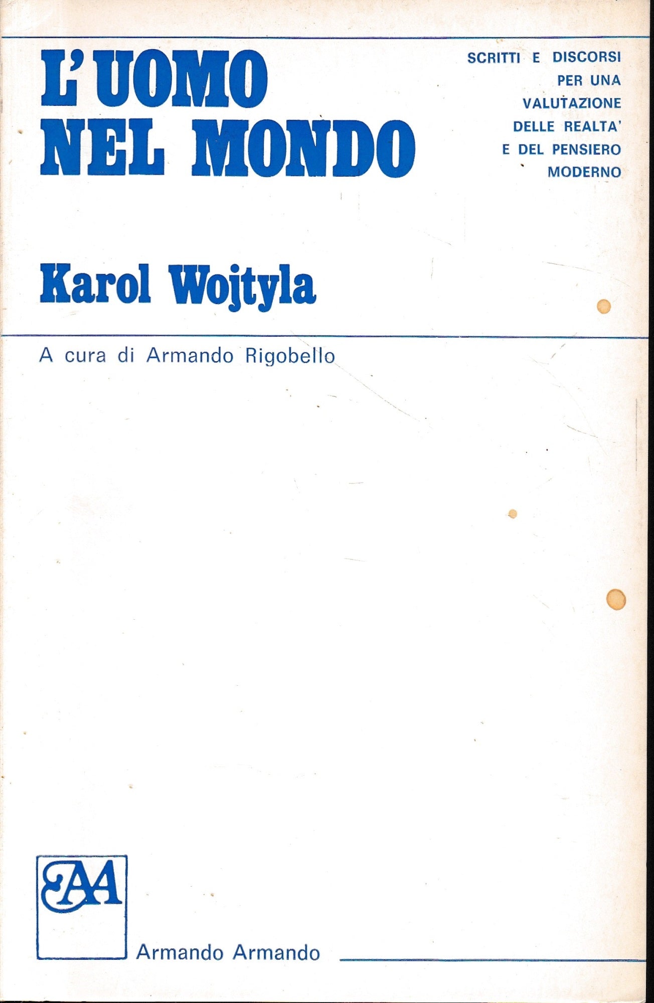 L'uomo nel mondo - copertina