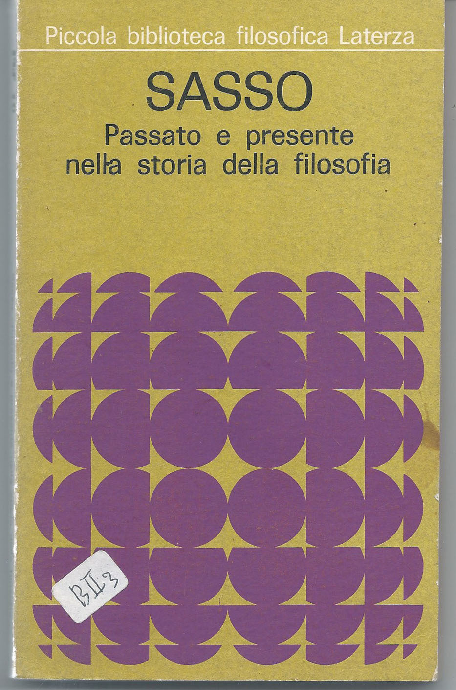 Passato e presente nella storia della filosofia - copertina