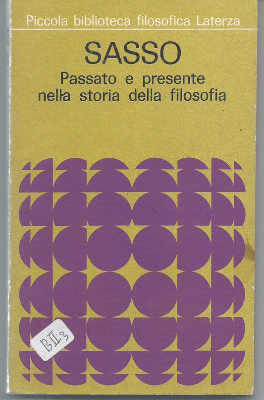 Passato e presente nella storia della filosofia - copertina