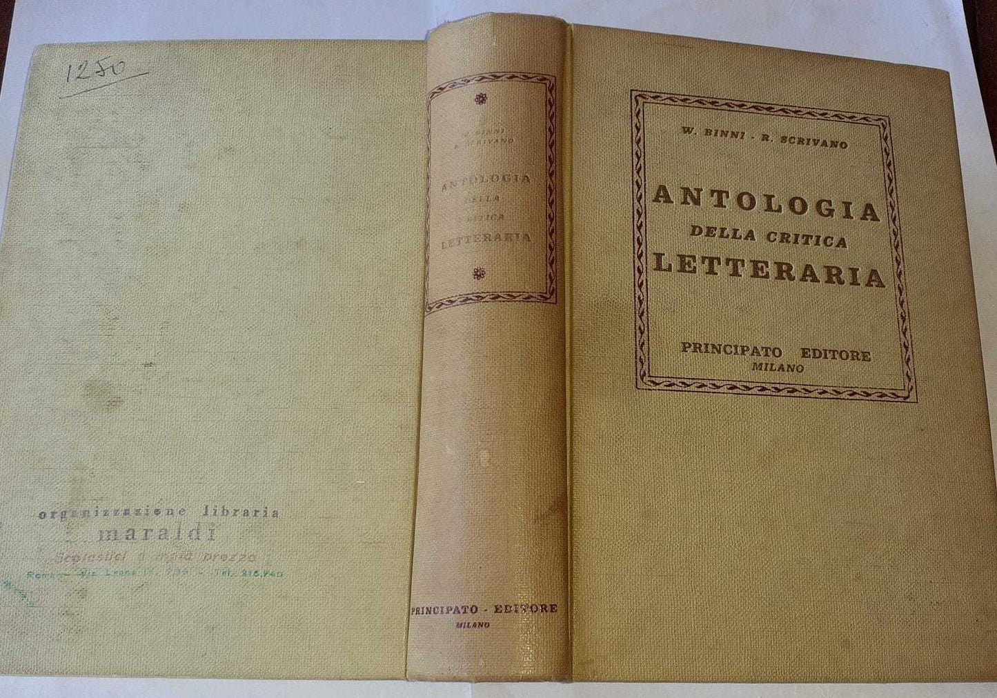 Antologia della critica letteraria - copertina
