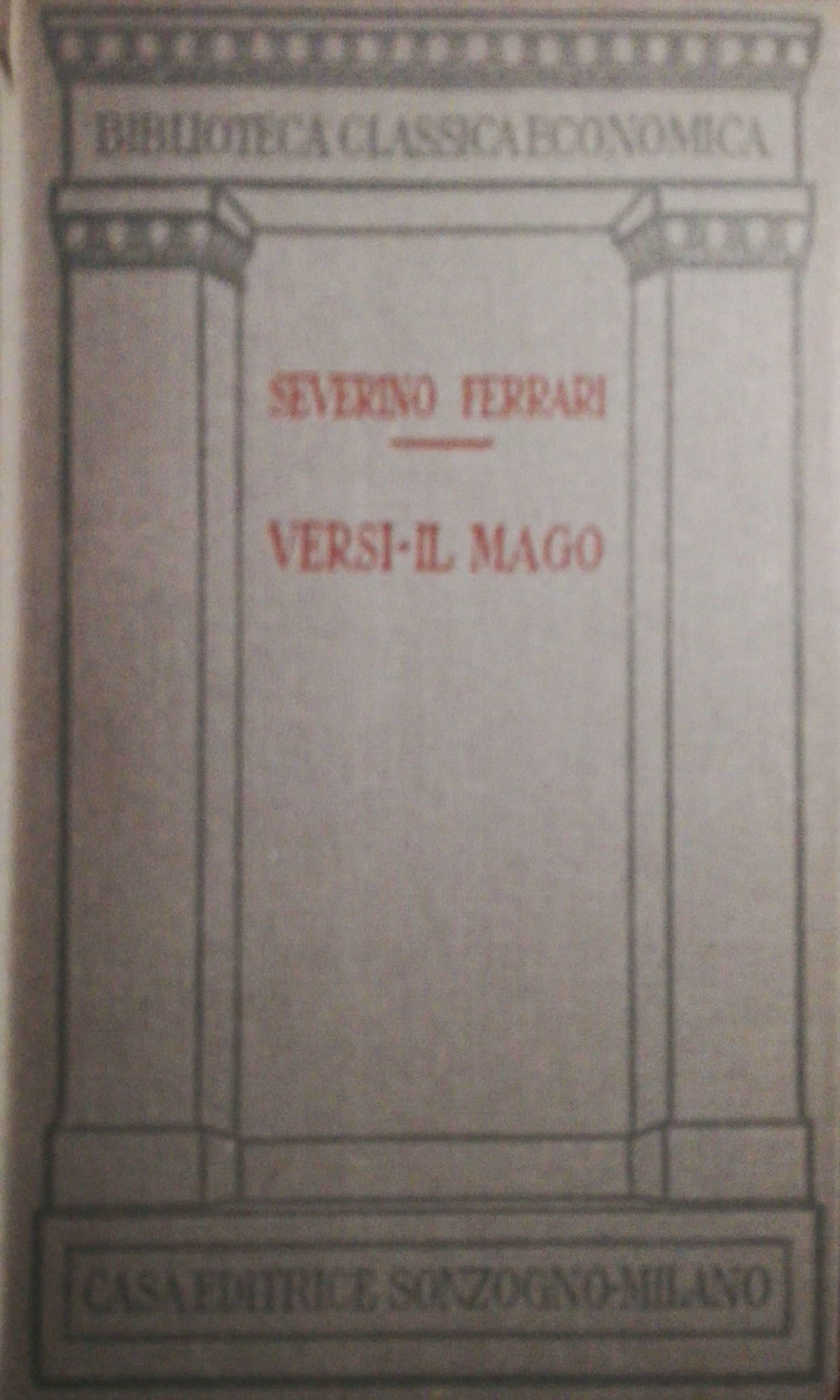 Versi il Mago - copertina