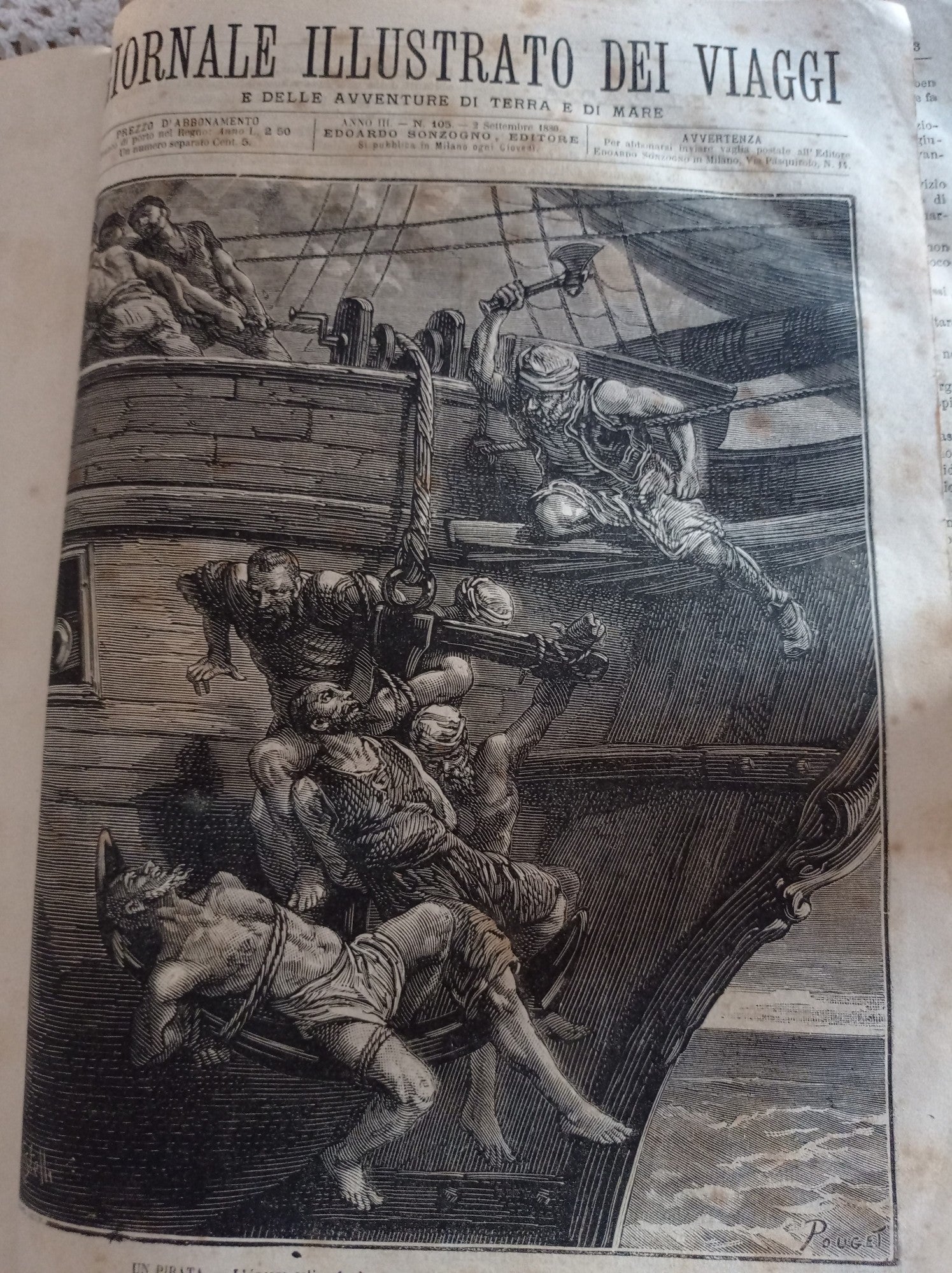 Giornale illustrato dei viaggi e delle avventure di terra e di mare - copertina