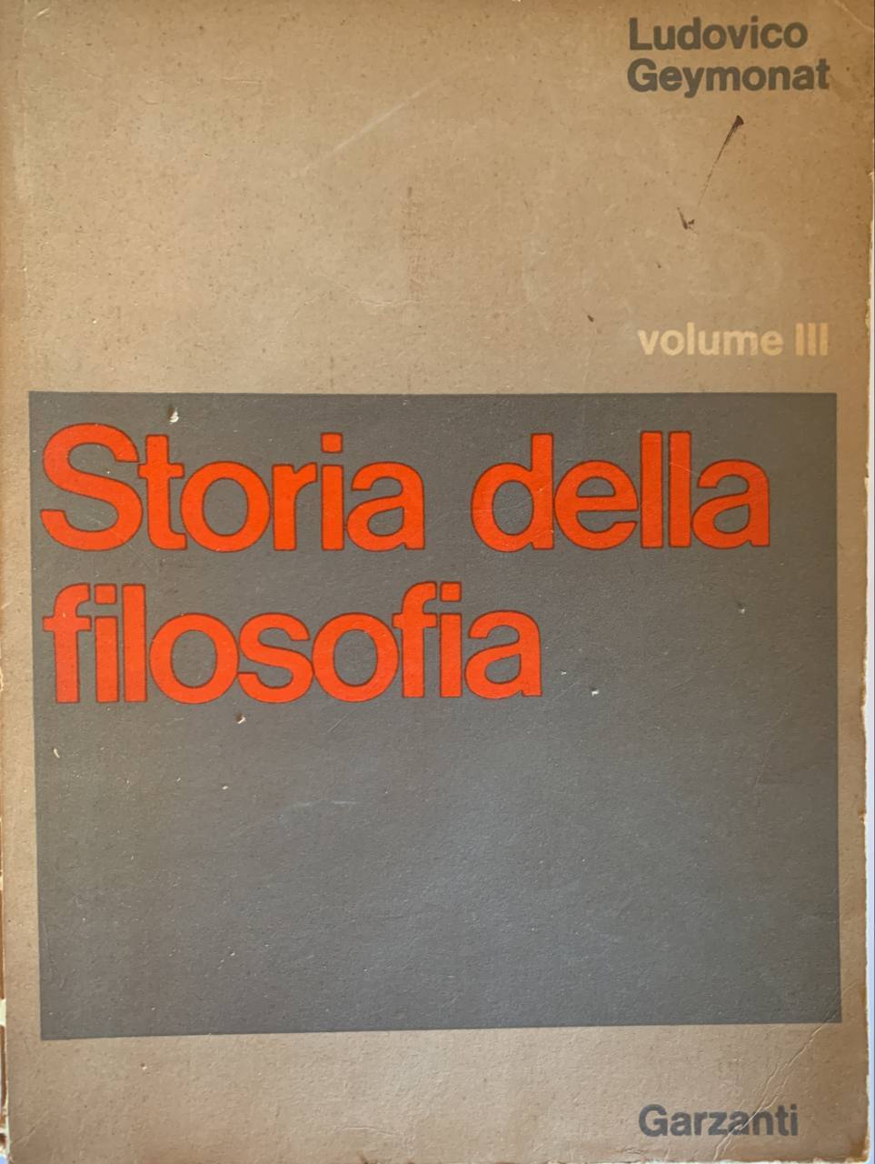 Storia della filosofia - copertina
