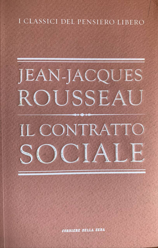 Il contratto sociale - copertina
