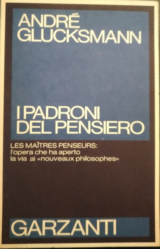 I padroni del pensiero - copertina