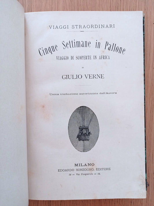 Cinque settimane in pallone - copertina