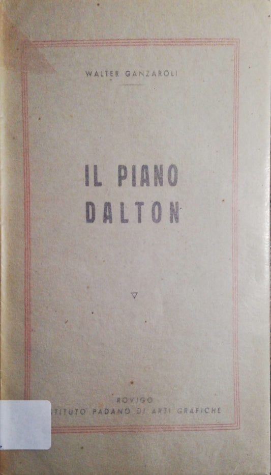 Il piano Dalton - copertina
