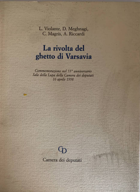 La rivolta del ghetto di Varsavia. Commemorazione nel 55° anniversario - copertina