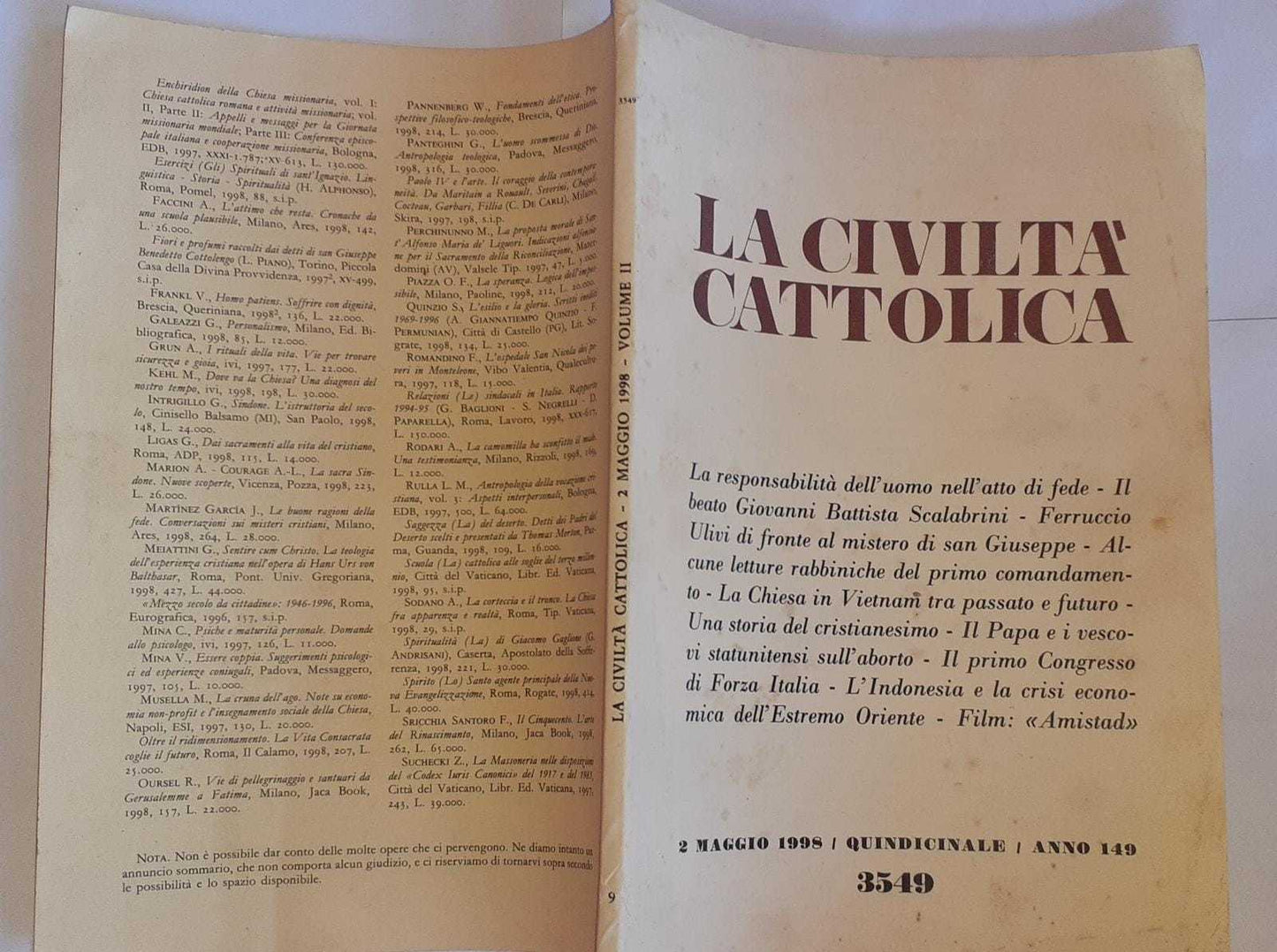 La civilta' cattolica. Volume II - copertina