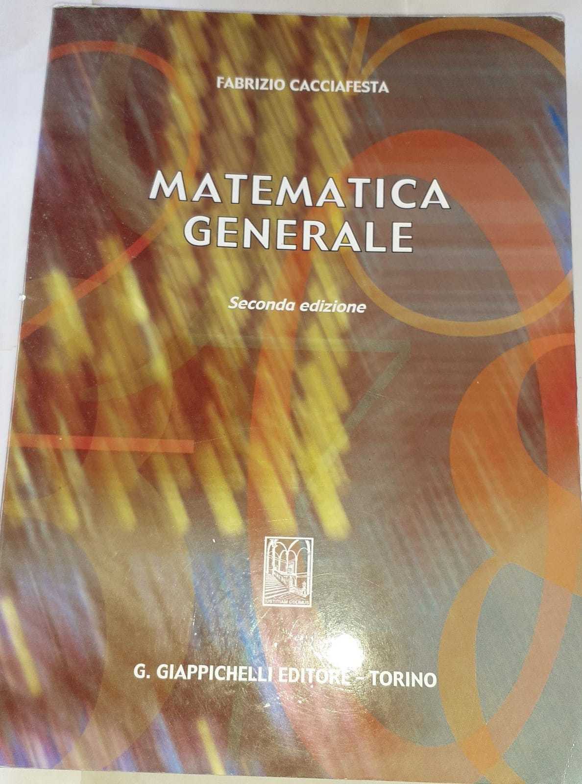 Matematica generale - copertina