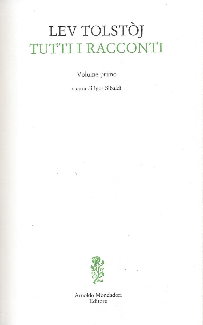 Tutti i racconti - copertina