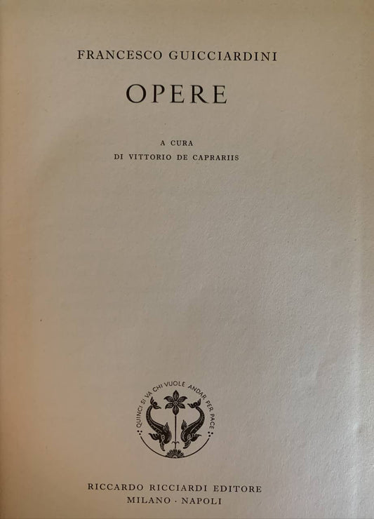 Opere - copertina