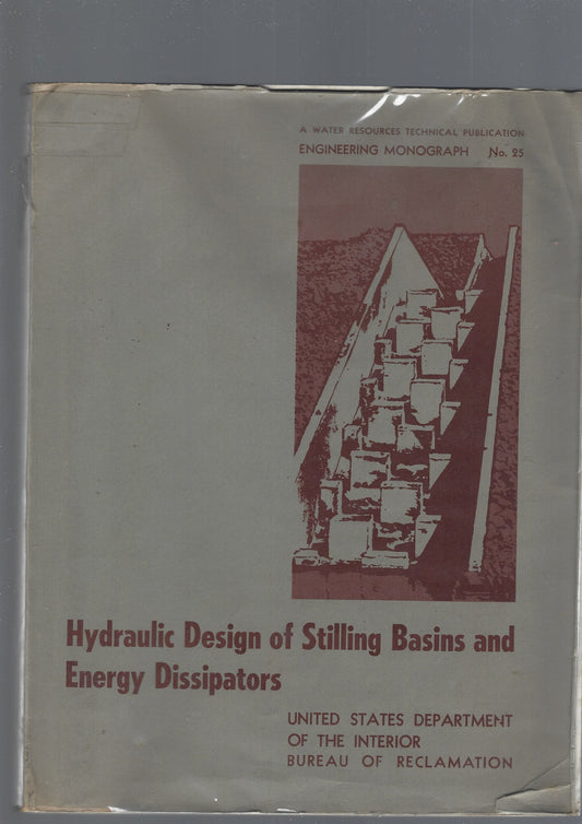 HYDRAULIC DESIGN OF STILLING BASINS AND ENERGY DISSIPATORS - copertina
