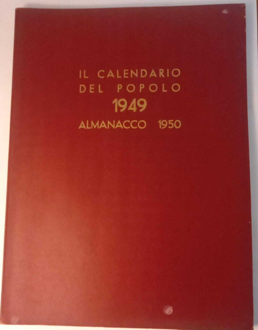Il calendario del Popolo 1949 Almanacco 1950. - copertina