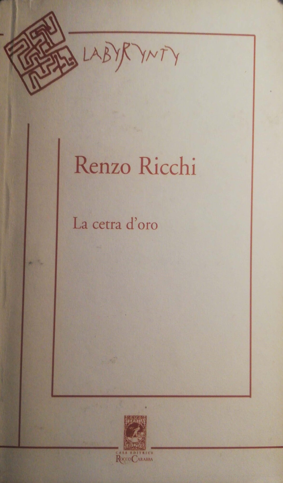 La cetra d'oro Poesie 1950-2005 - copertina