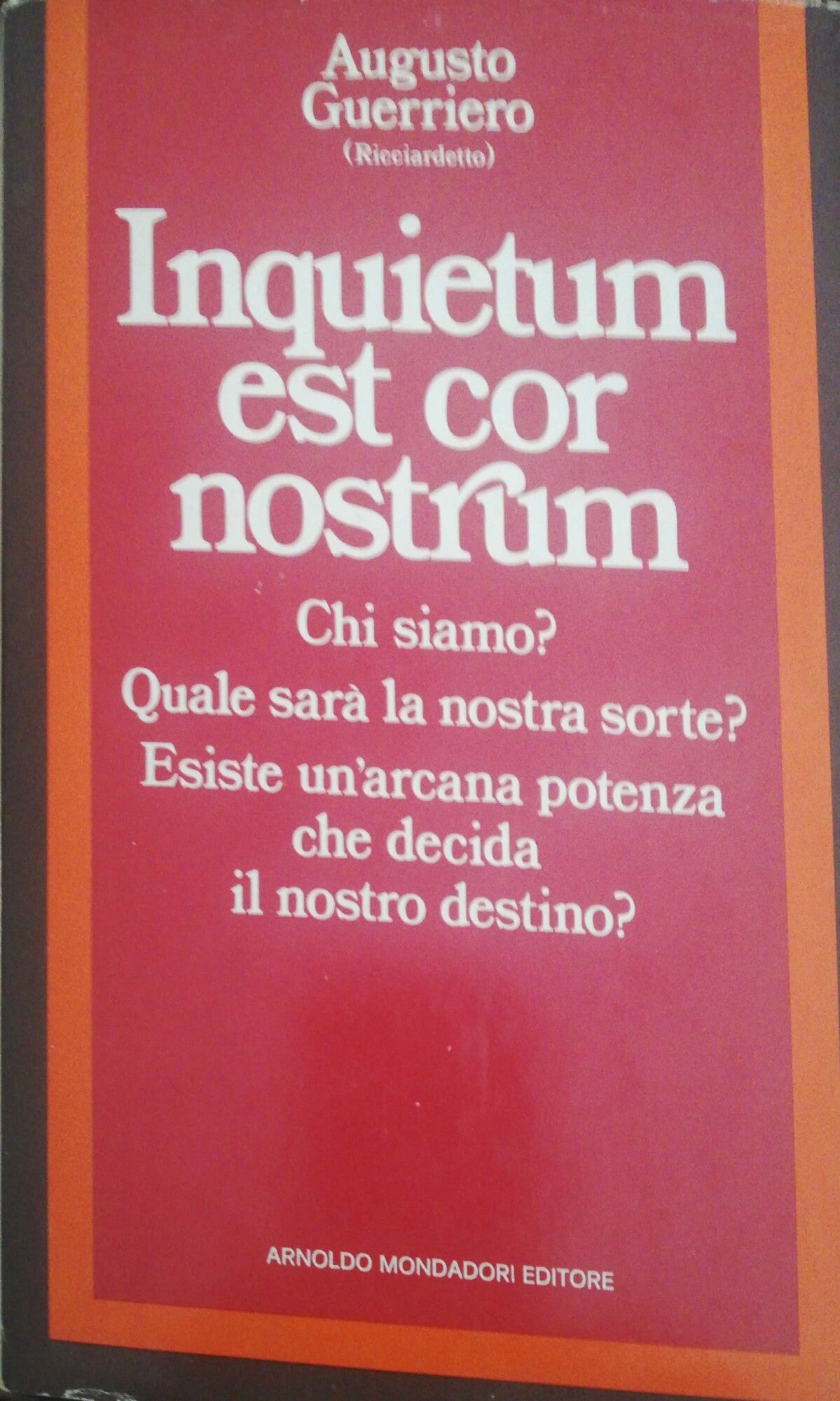 Inquietum est cor nostrum - copertina