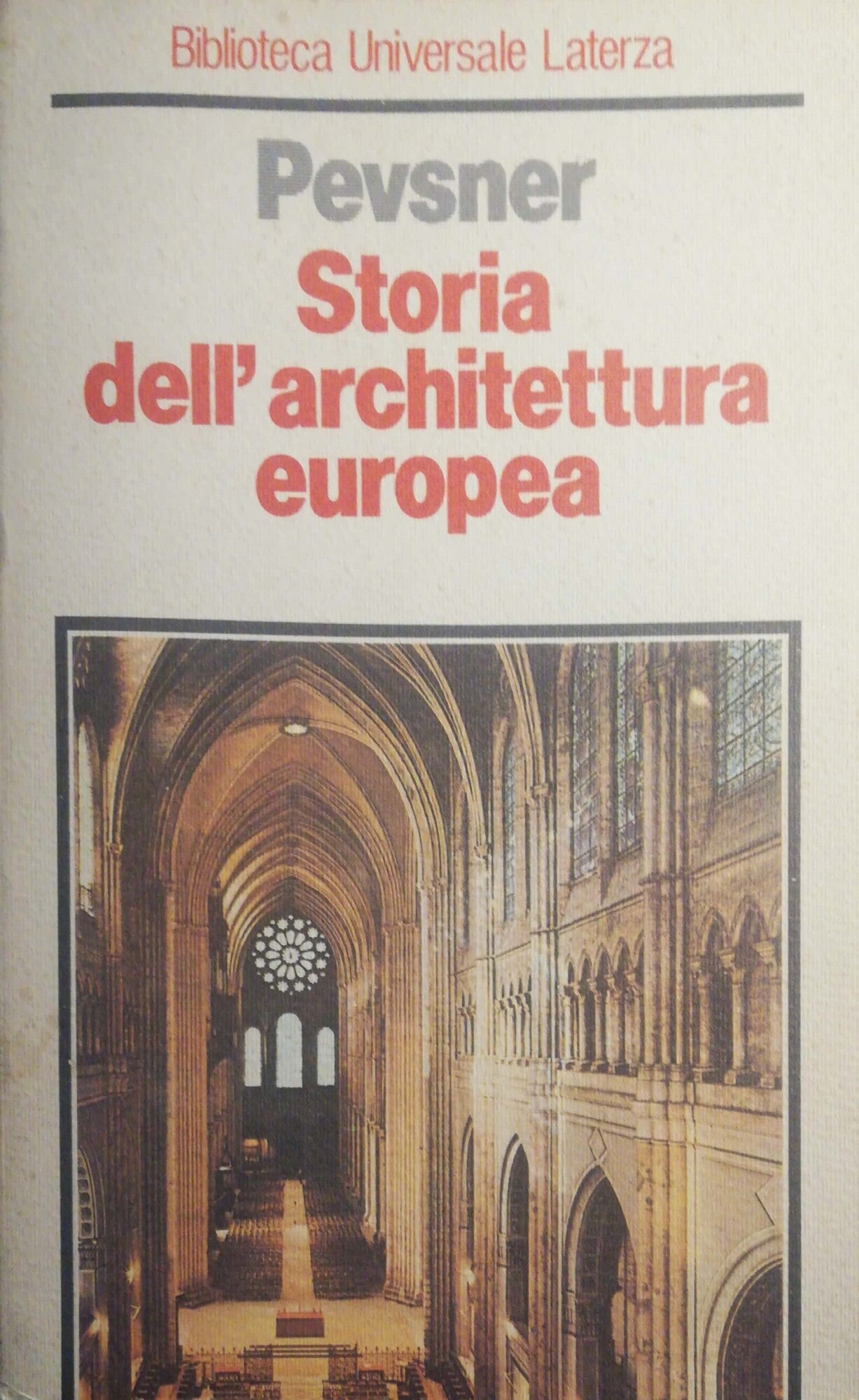 Storia dell'architettura Europea - copertina