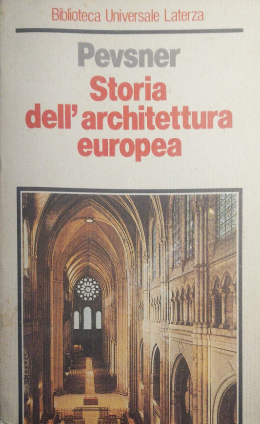 Storia dell'architettura Europea - copertina