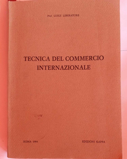Tecnica del commercio internazionale - copertina