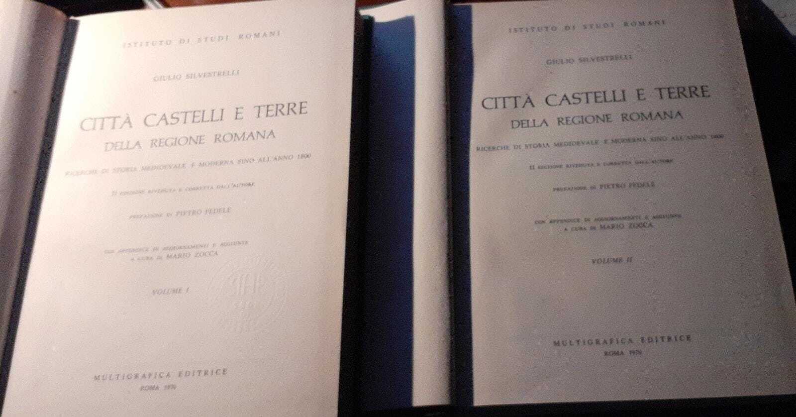 Citta' castelli e terre della regione romana.Volume I II - copertina