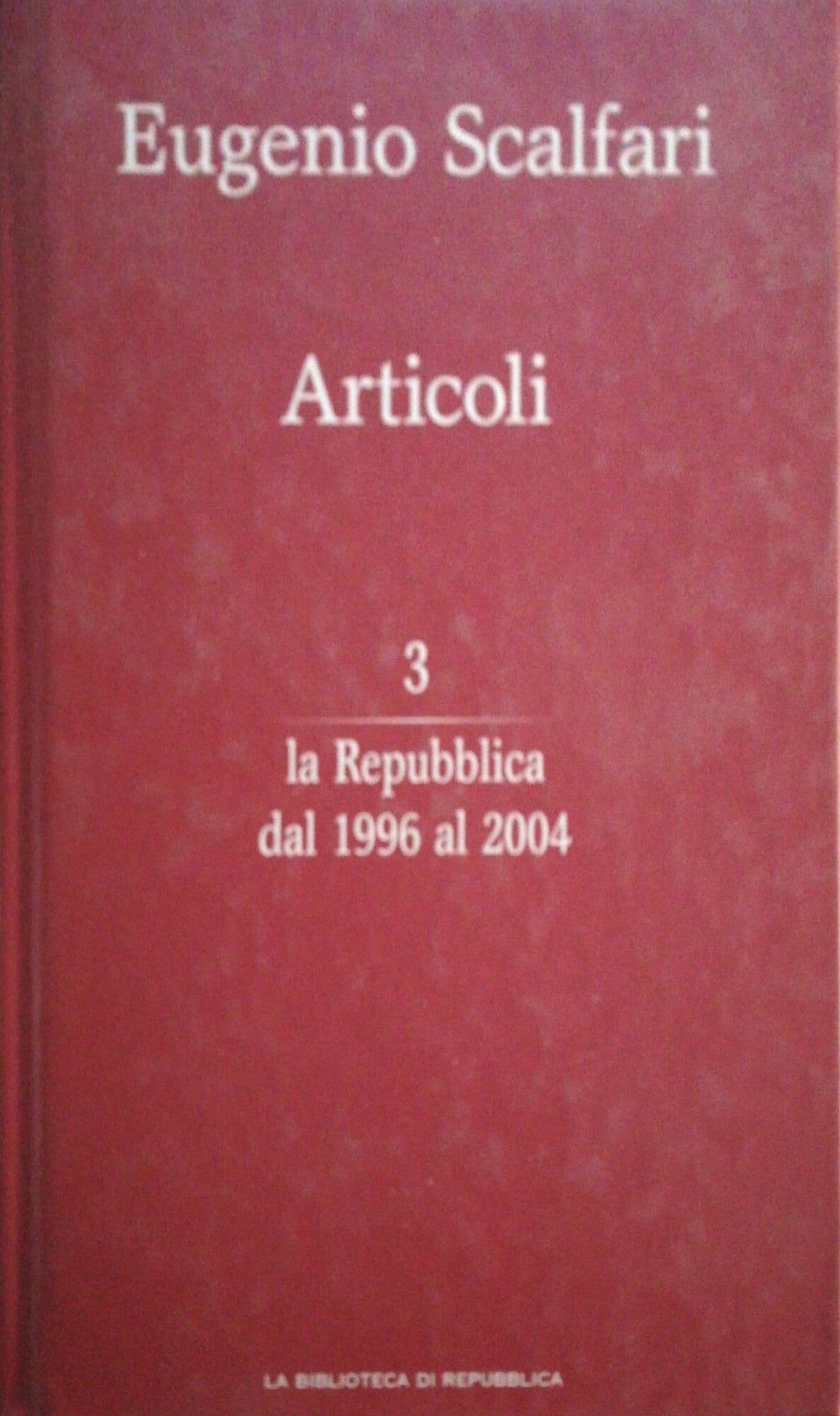 La Repubblica dal 1996 al 2004 - copertina