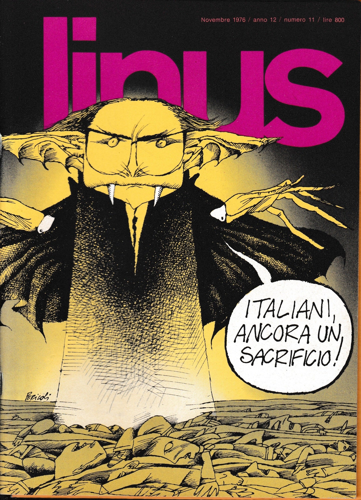 Linus. Novembre 1976 / anno 12 / numero 11 - copertina