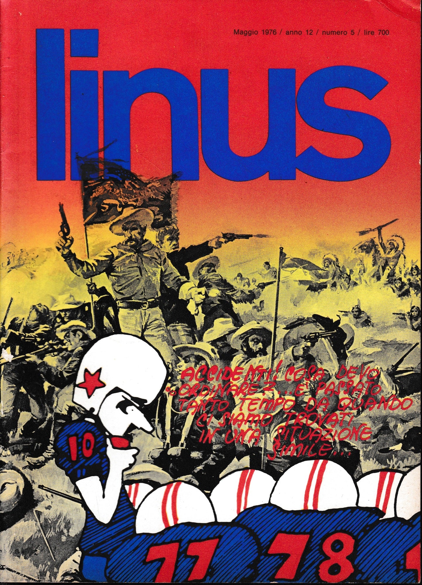 Linus. Maggio 1976 / anno 12 / n. 5 - copertina