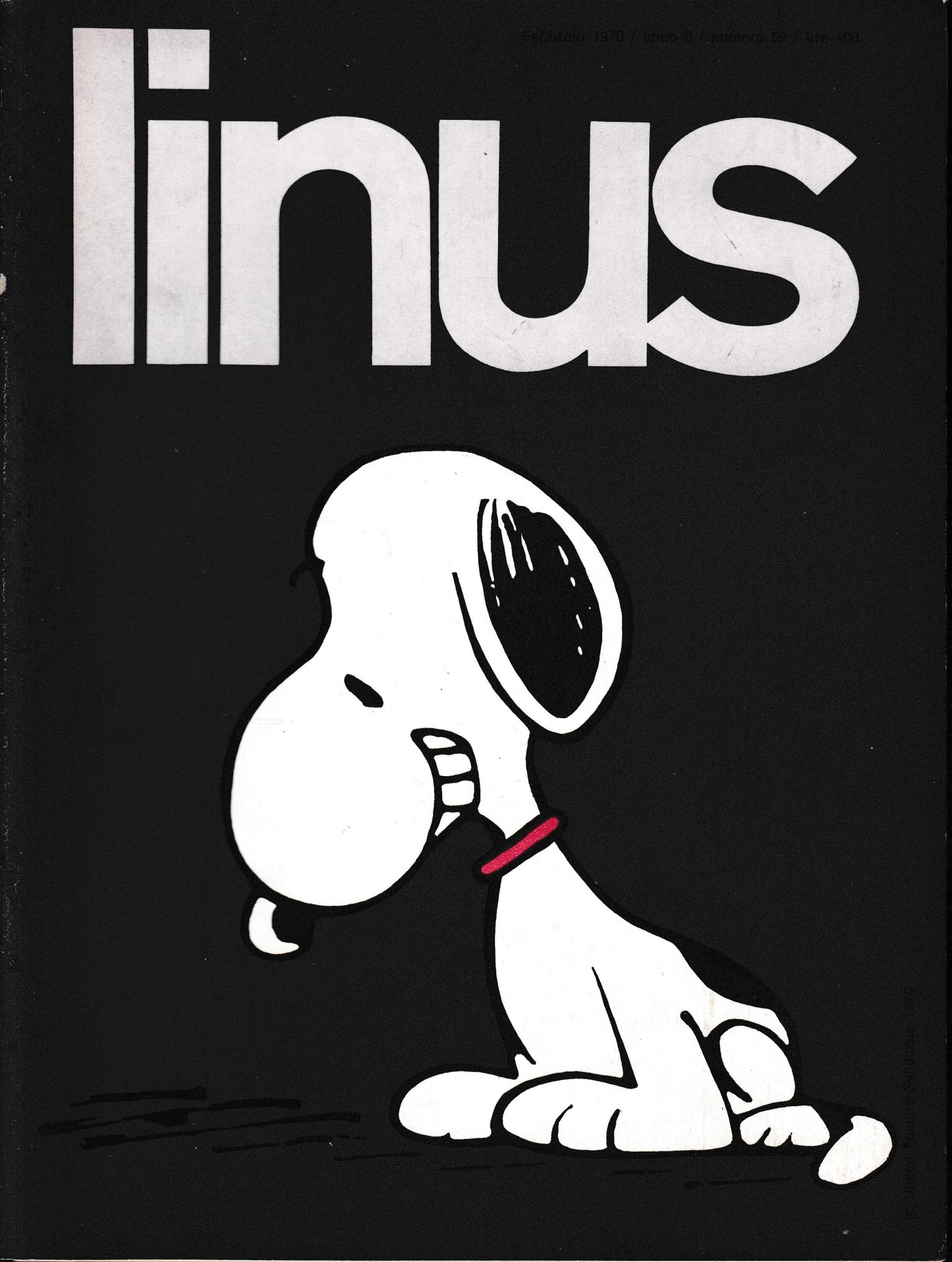 Linus. Febbraio 1970 / anno 6 / n. 59 - copertina
