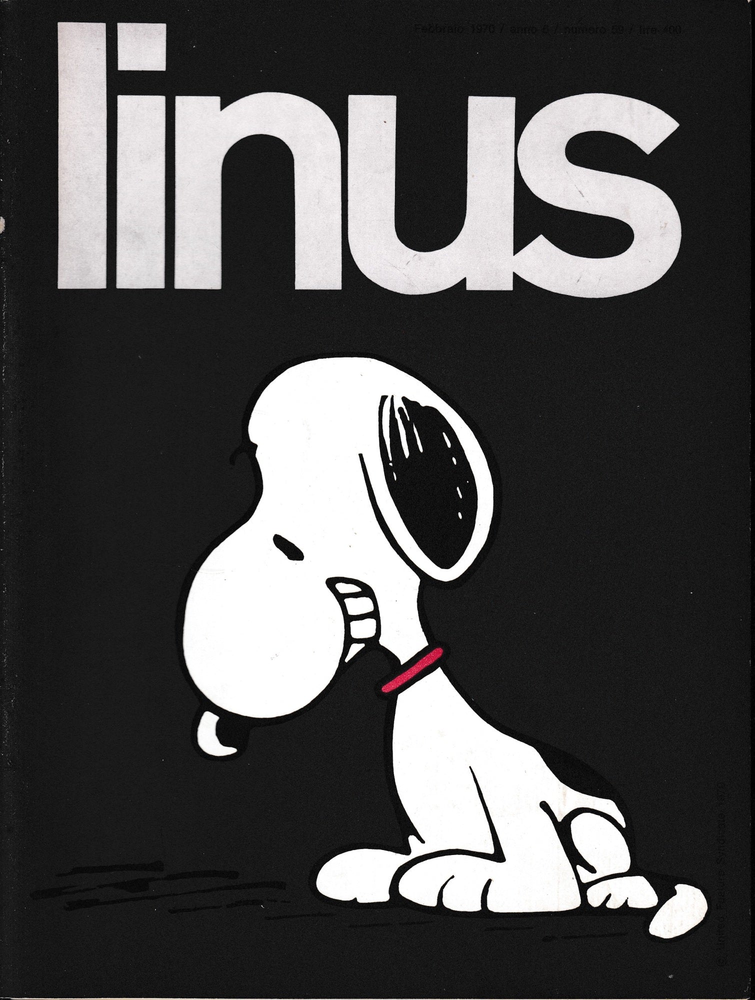 Linus. Febbraio 1970 / anno 6 / n. 59 - copertina
