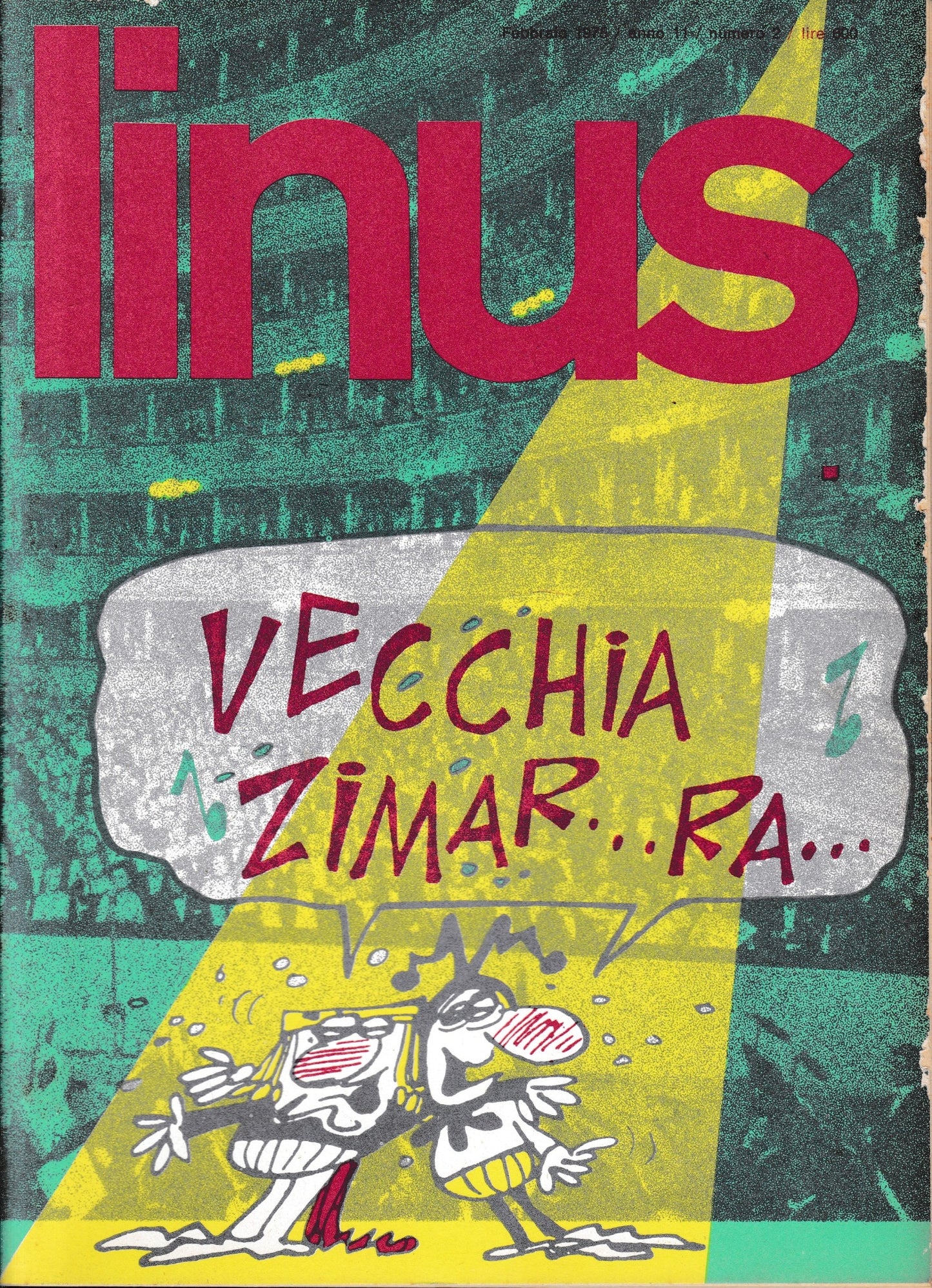 Linus. Febbraio 1975 / anno 11 / n. 2 - copertina