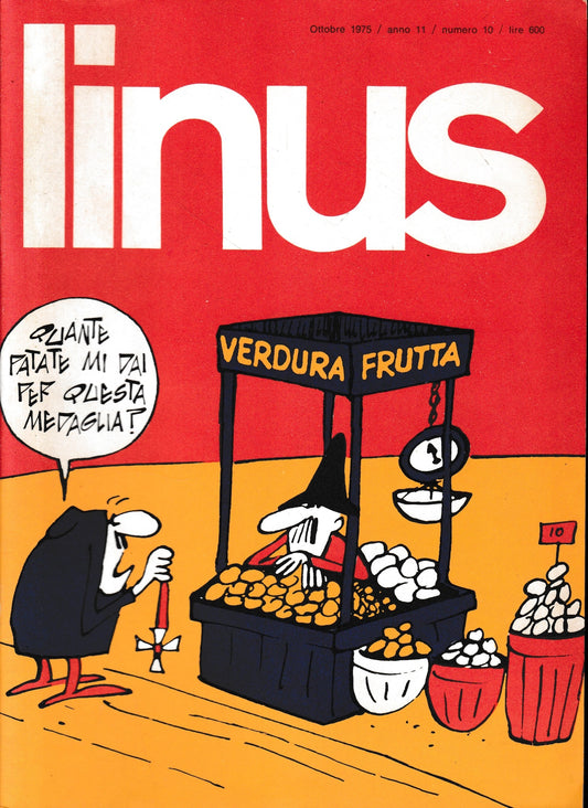Linus. Ottobre 1975 / anno 11 / n. 10 - copertina