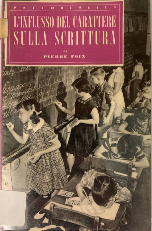 L'influsso del carattere sulla scrittura - copertina
