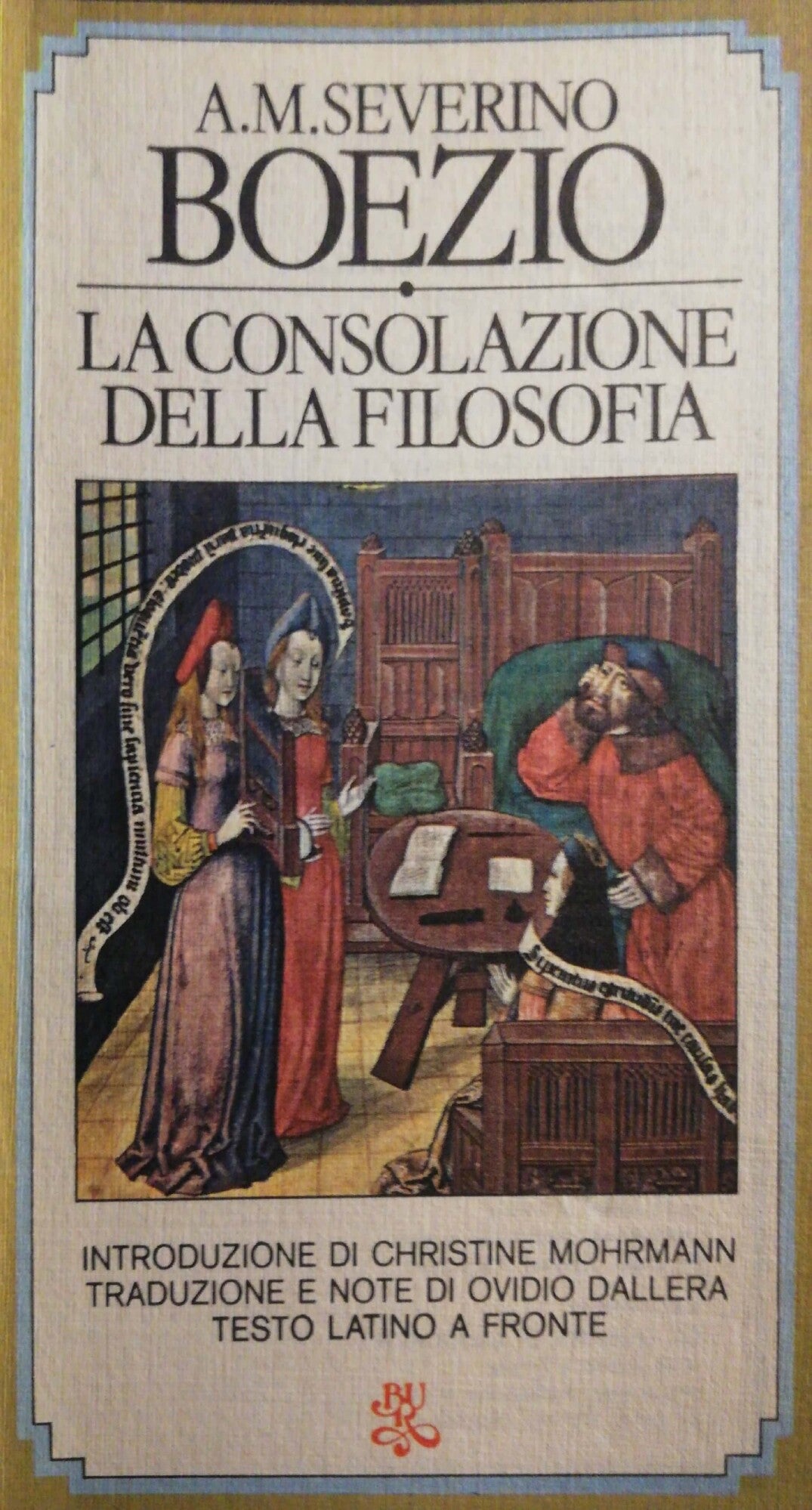 La consolazione della filosofia - copertina