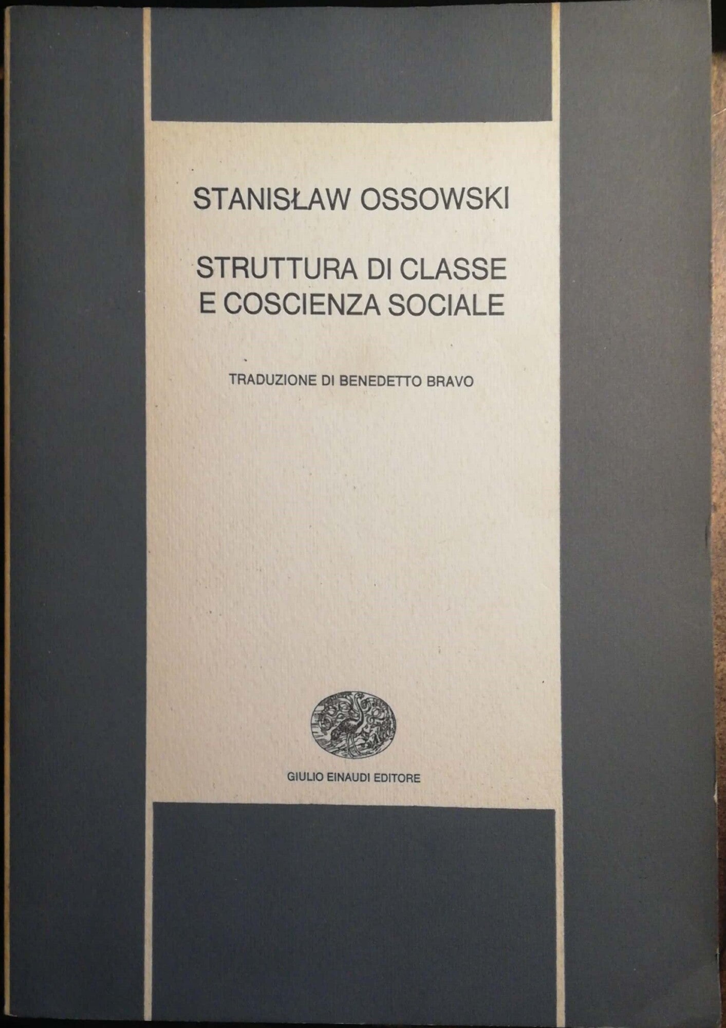 Struttura di classe e coscienza sociale - copertina