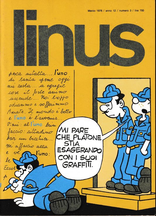 Linus. Marzo 1976 / anno 12 / n. 3 - copertina
