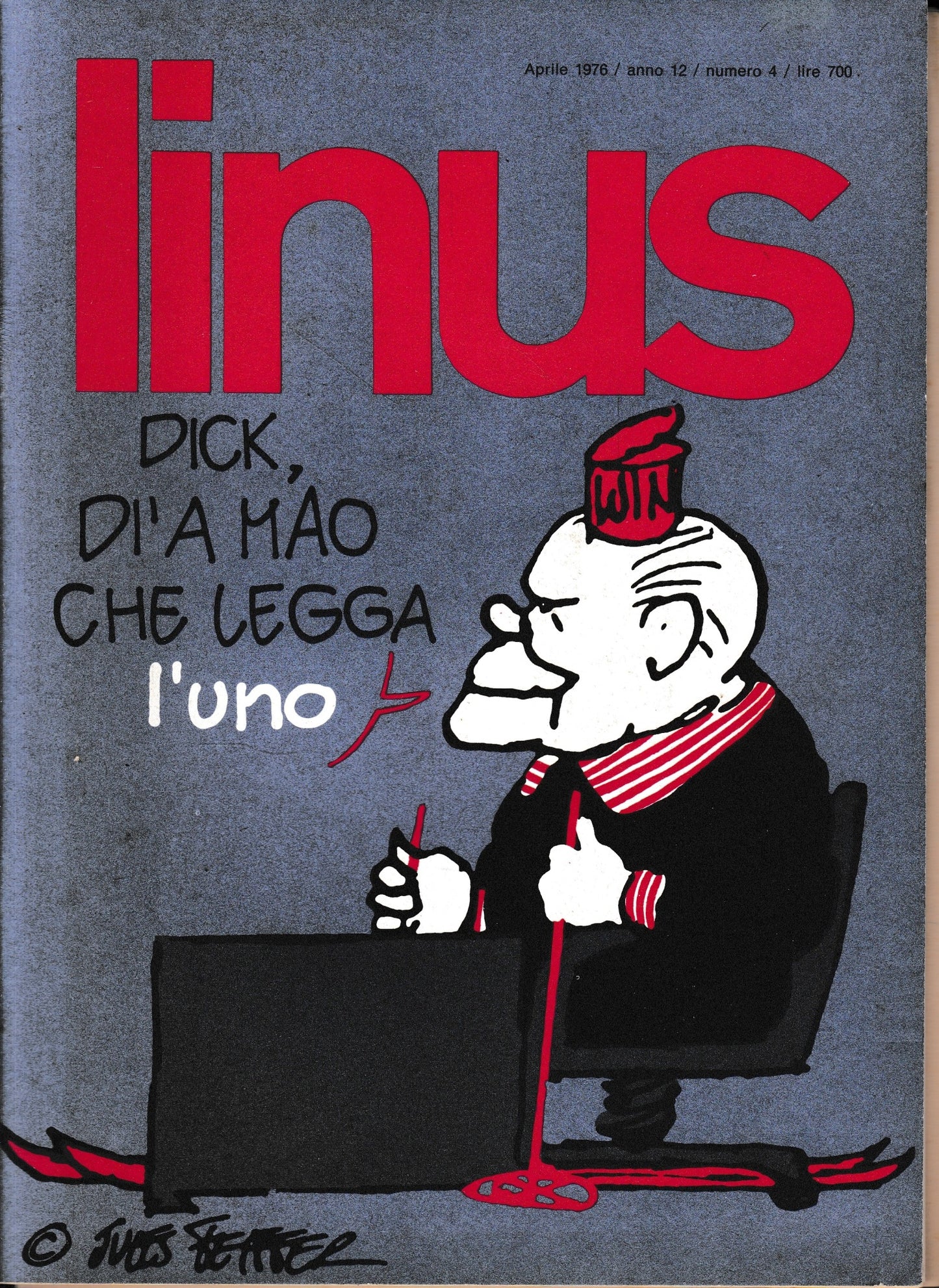 Linus. Aprile 1976 / anno 12 / n. 4 - copertina