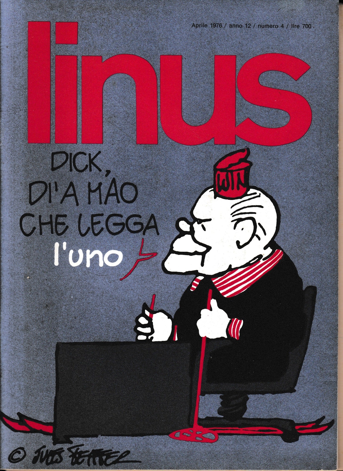 Linus. Aprile 1976 / anno 12 / n. 4 - copertina